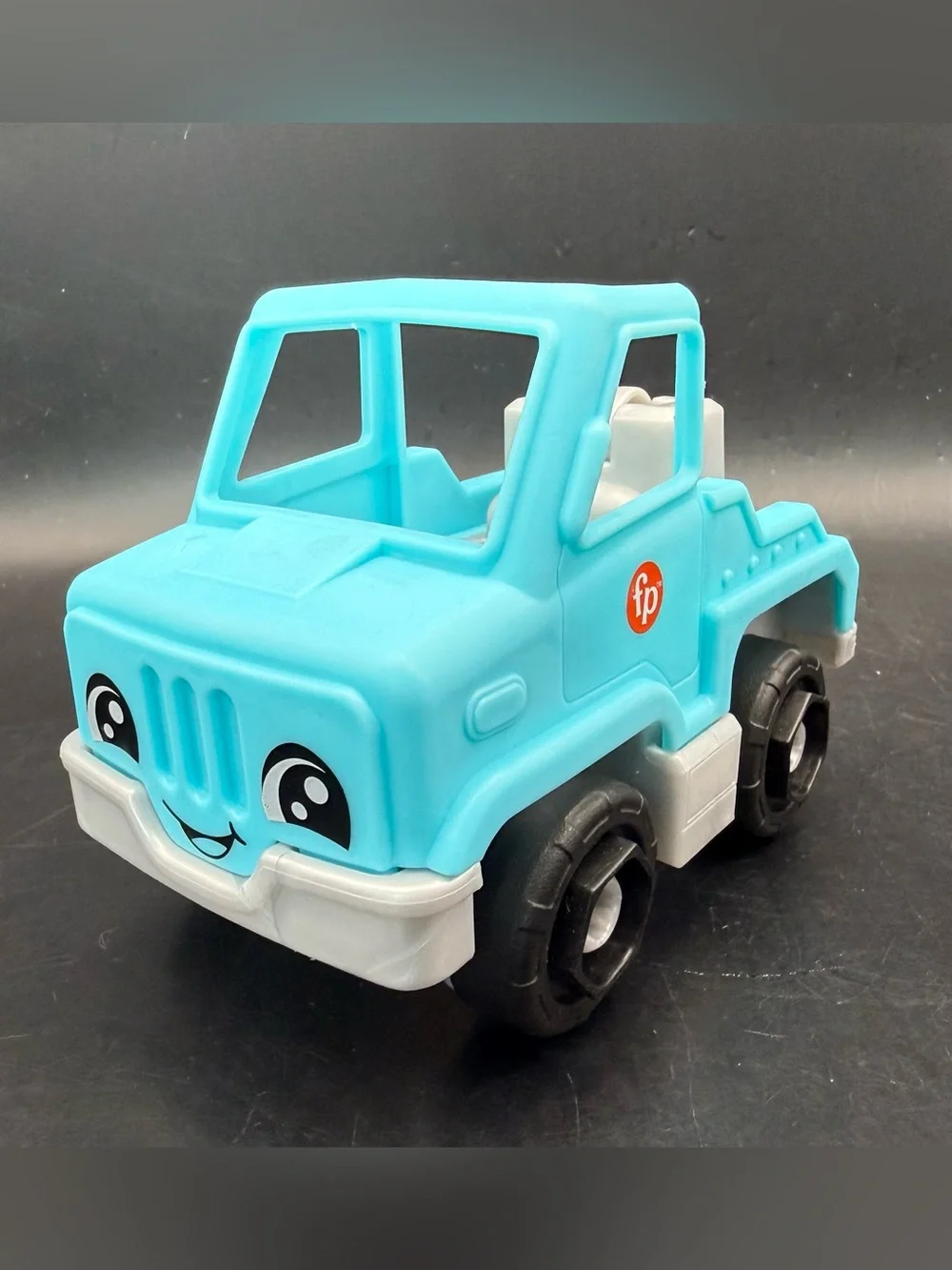 Fisher Price Little People Blue Tow Truck, Red Car, Female Tow Driver Lot Of 3